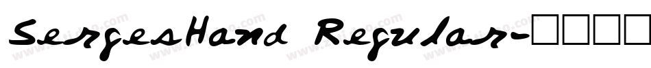 SergesHand Regular字体转换